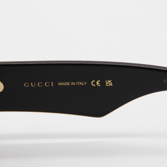 NEW GUCCI GG1331S 002 BLACK UNISEX RECTANGULAR SUNGLASSES GUCCI - Picture 10 of 13
